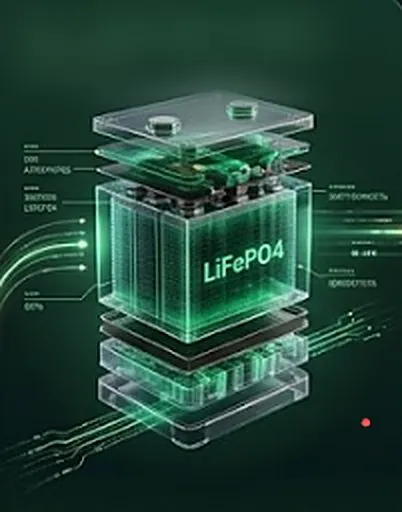 Аккумулятор LiFePO4 в разрезе